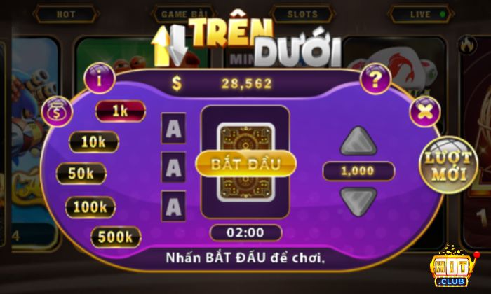 Thiết kế tối giản đã tạo nên những điểm nổi bật cho game trên dưới Hitclub